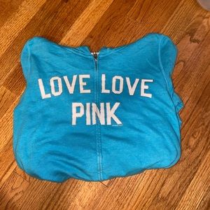 PINK Blue full zip up jacket